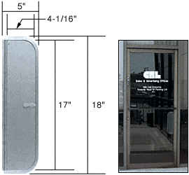 commercial metal door with mail slot